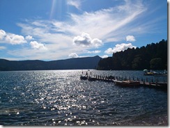 夏の芦ノ湖、キラキラ